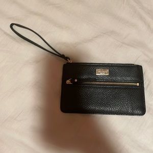 kate spade black wristlet